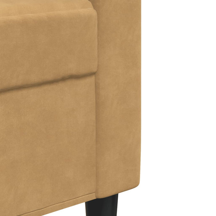 vidaXL Set di Divani 4 pz con Cuscini Marrone in Velluto