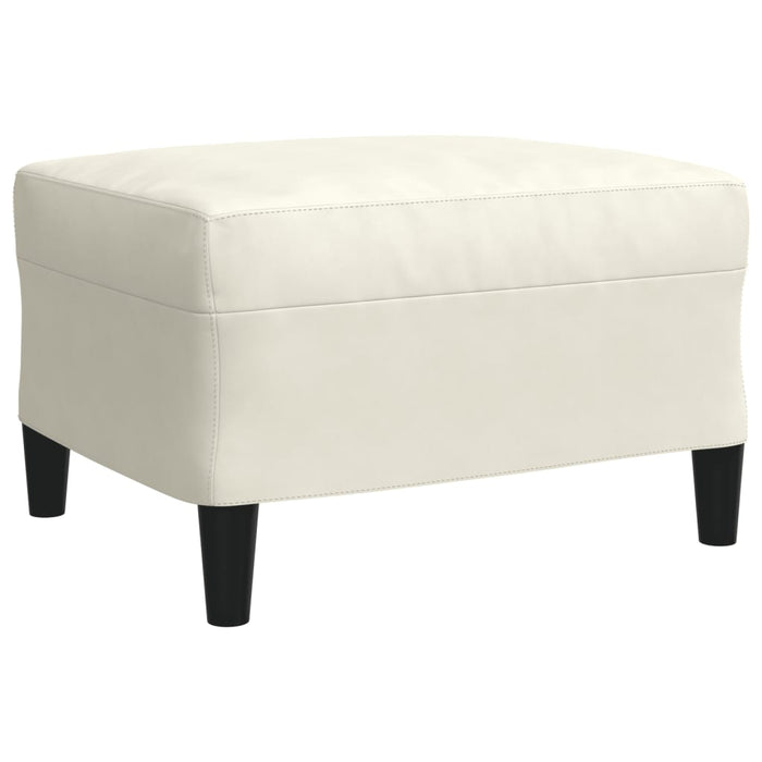 vidaXL Set di Divani 4 pz con Cuscini e Rinforzi Crema in Velluto