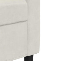 Set di Divani 2 pz con Cuscini Crema in Velluto 3278479