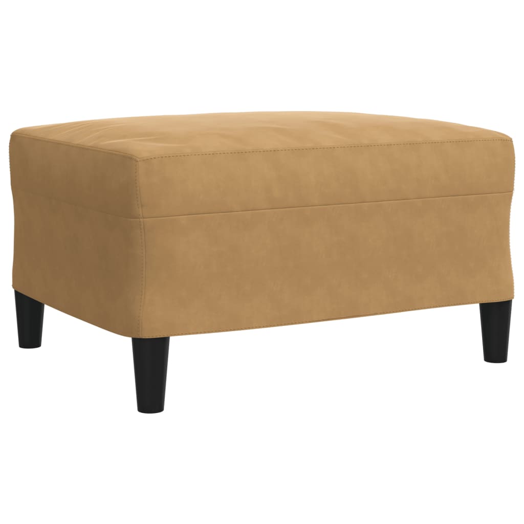 vidaXL Set di Divani 3 pz con Cuscini e Rinforzi Marrone in Velluto