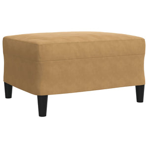 vidaXL Set di Divani 3 pz con Cuscini e Rinforzi Marrone in Velluto