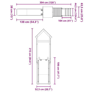 Set da Gioco da Esterno in Legno Massello di Douglas 3279065