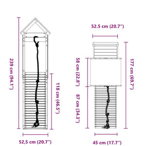 Set da Gioco da Esterno in Legno Massello di Douglas 3279092