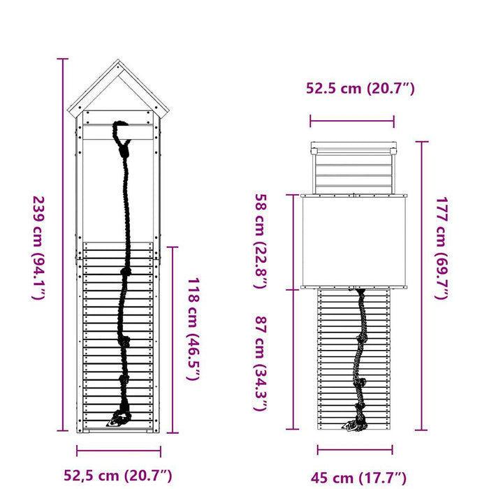 Set da Gioco da Esterno in Legno Massello di Douglas 3279092