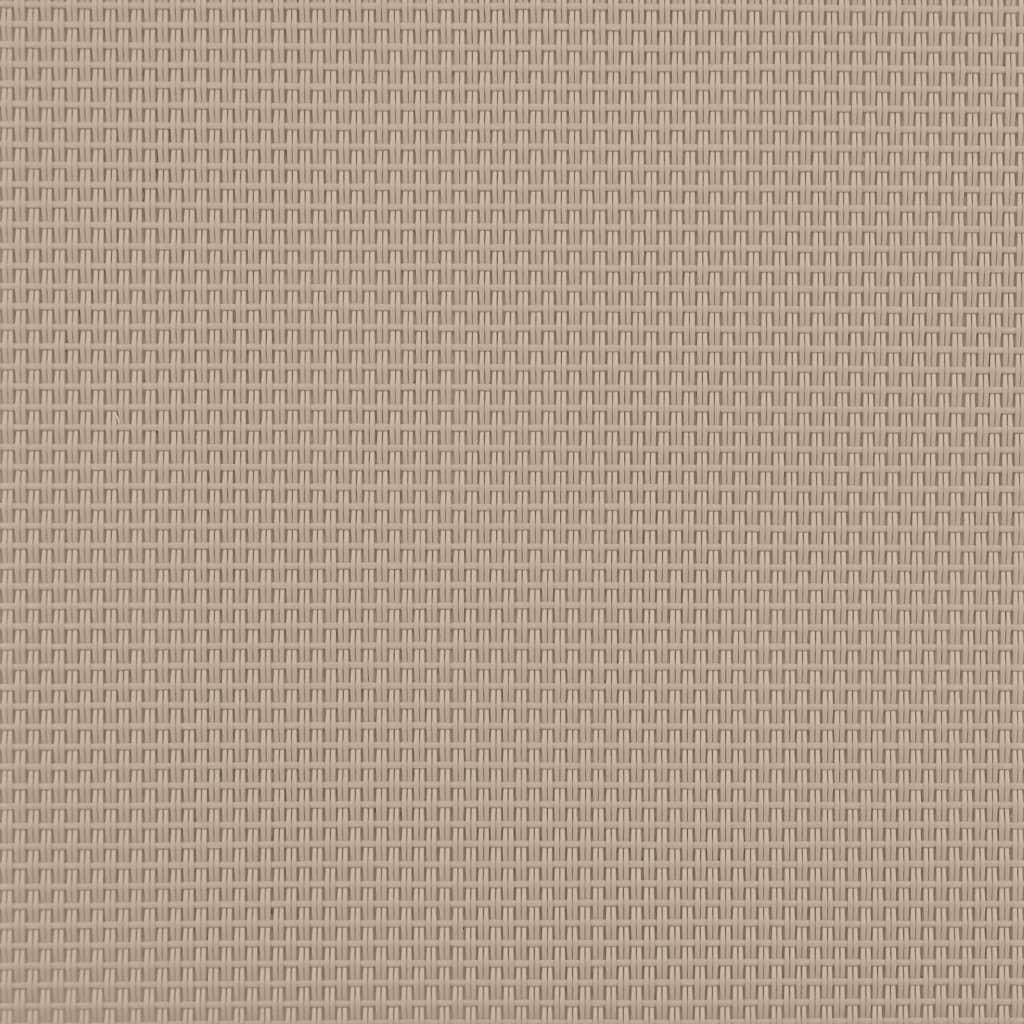 vidaXL Lettini Prendisole 2 pz e Tavolo Tortora Legno Acacia/Textilene