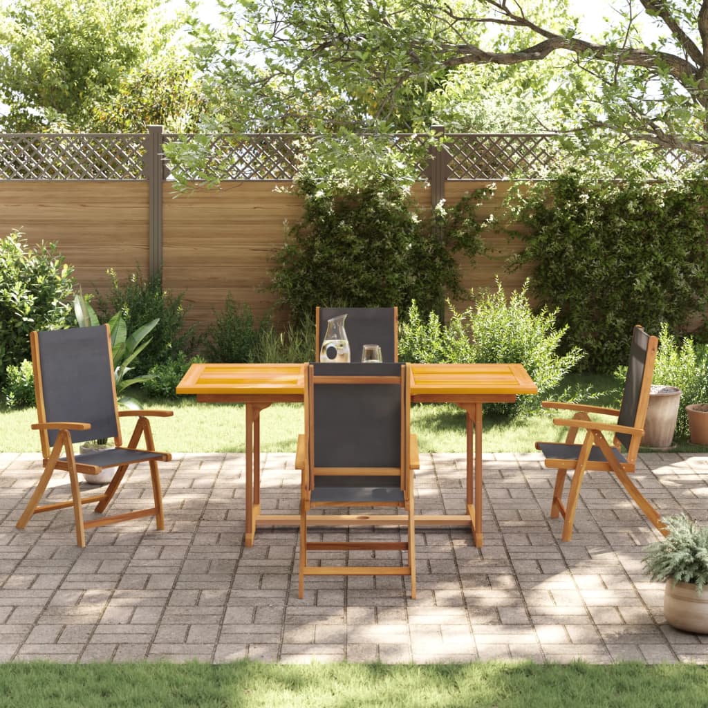 Set Pranzo da Giardino 7pz Legno Massello di Acacia e Textilene 3279269