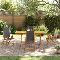 Set Pranzo da Giardino 7pz Legno Massello di Acacia e Textilene 3279269