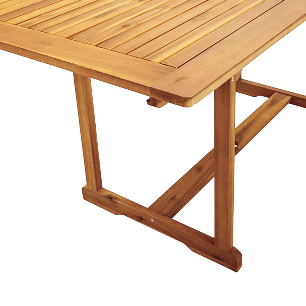Set Pranzo da Giardino 7pz Legno Massello di Acacia e Textilene 3279325