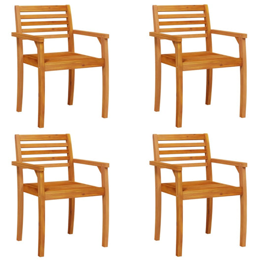 Sedie da Giardino 4 pz 59x55x85 cm Legno Massello di Acacia 3216303