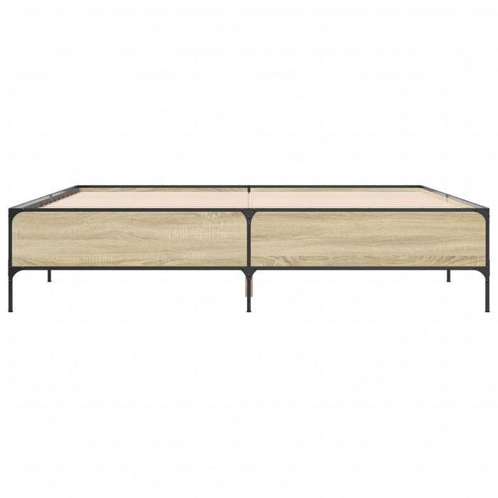 Giroletto Rovere Sonoma 180x200 cm in Legno Multistrato Metallo 3279783