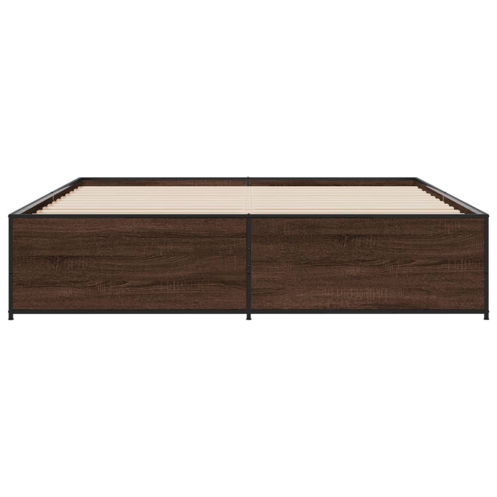 Giroletto Rovere Marrone 180x200cm in Legno Multistrato Metallo 3279876