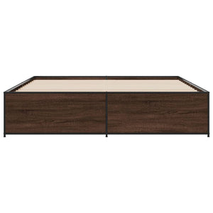 Giroletto Rovere Marrone 180x200cm in Legno Multistrato Metallo 3279876