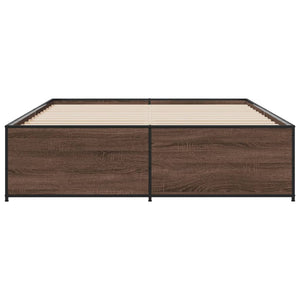 Giroletto Rovere Marrone 160x200cm in Legno Multistrato Metallo 3279881