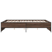 Giroletto Rovere Marrone 160x200cm in Legno Multistrato Metallo 3279881