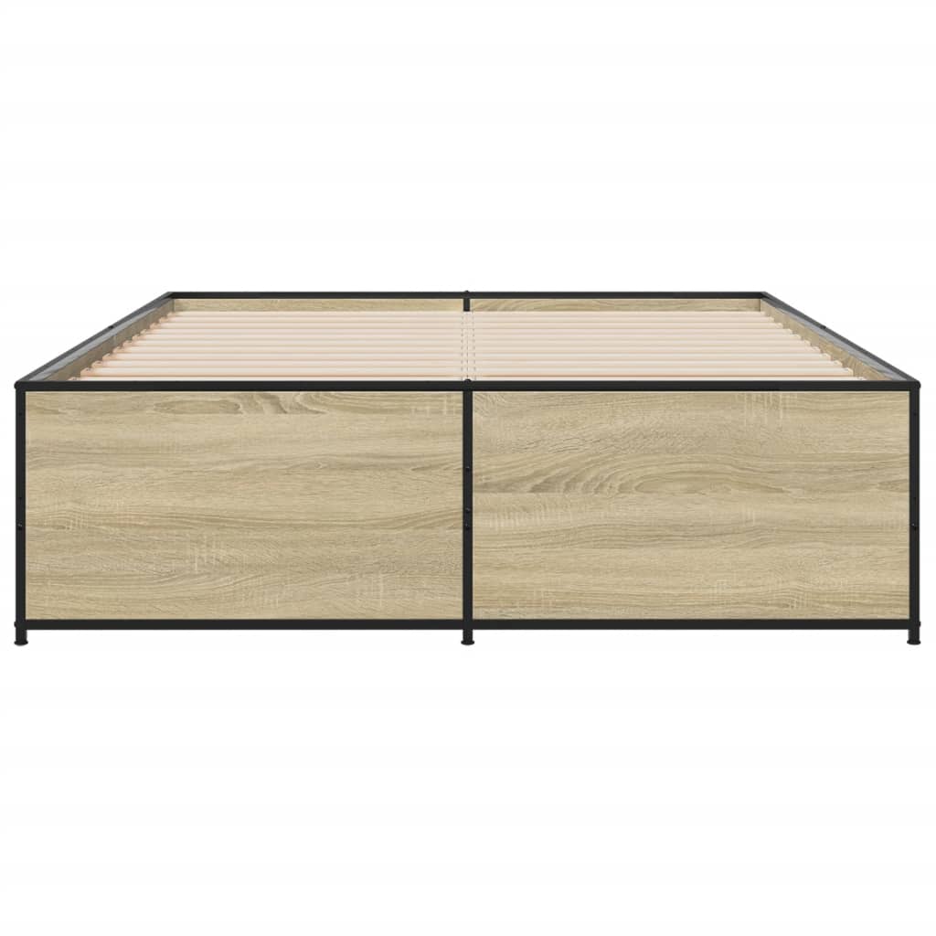 Giroletto Rovere Sonoma 140x190 cm in Legno Multistrato Metallo 3279898