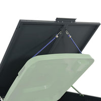 vidaXL Copribidone con Ruote 5 Bidoni Antracite 345x79x117cm Acciaio