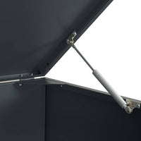 Copribidone con Ruote 6 Bidoni Antracite 414x79x117cm Acciaio 3279986