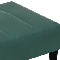 Poggiapiedi Verde Scuro 77x55x31 cm in Velluto 4007368
