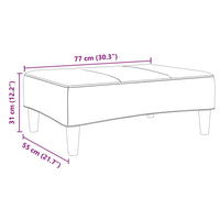 Poggiapiedi Grigio Chiaro 77x55x31 cm in Velluto 4007375