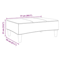 Poggiapiedi Grigio Scuro 77x55x31 cm in Velluto 4007376