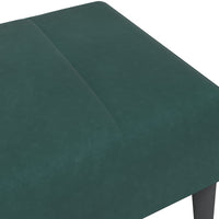 Poggiapiedi Verde Scuro 77x55x31 cm in Velluto 4007377