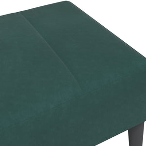 Poggiapiedi Verde Scuro 77x55x31 cm in Velluto 4007377