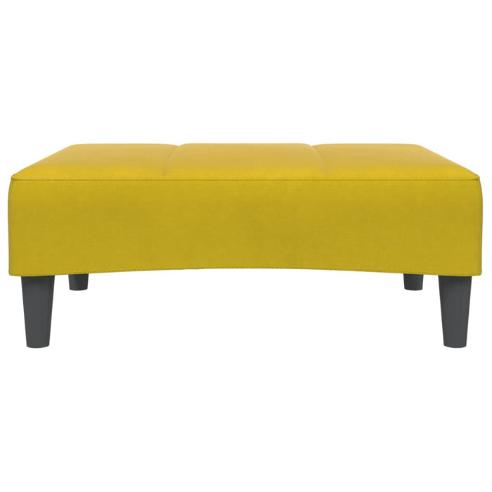Poggiapiedi Giallo 77x55x31 cm in Velluto 4007379