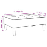Poggiapiedi Grigio Scuro 77x55x31 cm in Velluto 4007385