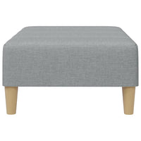 Poggiapiedi Grigio Chiaro 77x55x31 cm in Tessuto