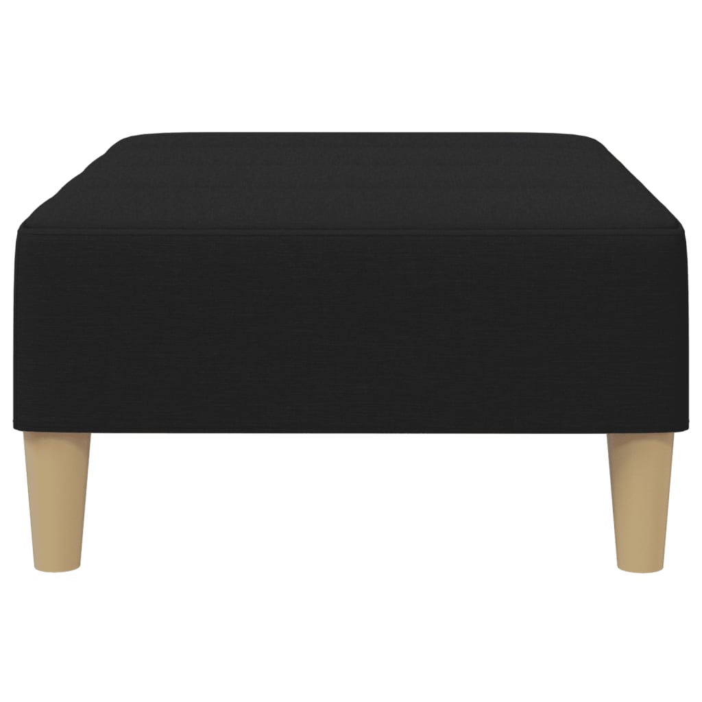 Poggiapiedi Nero 77x55x31 cm in Tessuto 4007391