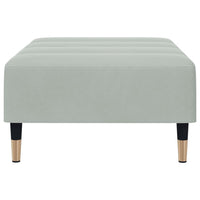 Poggiapiedi Grigio Chiaro 77x55x31 cm in Velluto 4007393