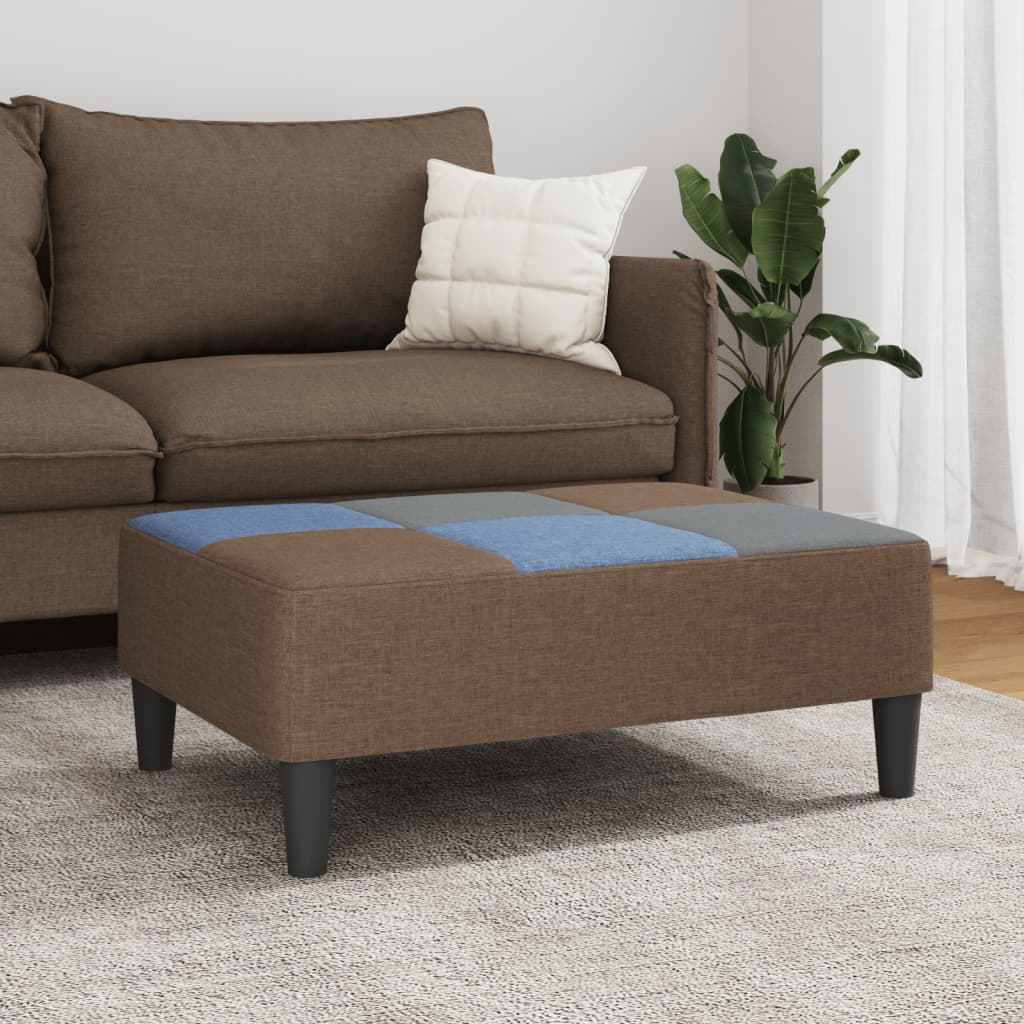 Poggiapiedi Patchwork 77x55x31 cm in Tessuto 4007398