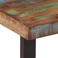 vidaXL Panca 160 cm in Legno Massello di Recupero e Acciaio