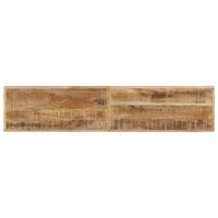 Panca 160 cm in Legno Massello di Mango Grezzo e Acciaio 4006413