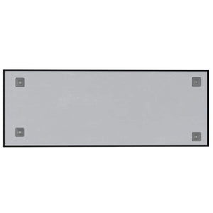 Lavagna Magnetica a Parete Nera 80x30 cm Vetro Temperato 4008605
