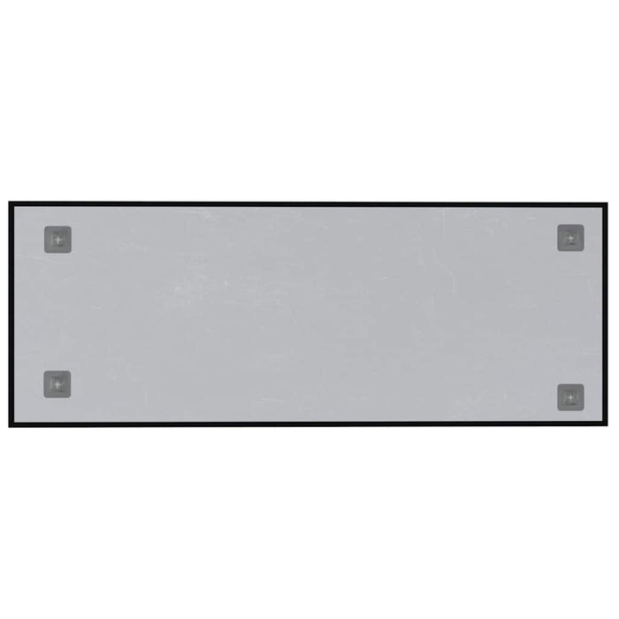 Lavagna Magnetica a Parete Nera 80x30 cm Vetro Temperato 4008605