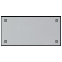 Lavagna Magnetica a Parete Nera 80x40 cm Vetro Temperato 4008609