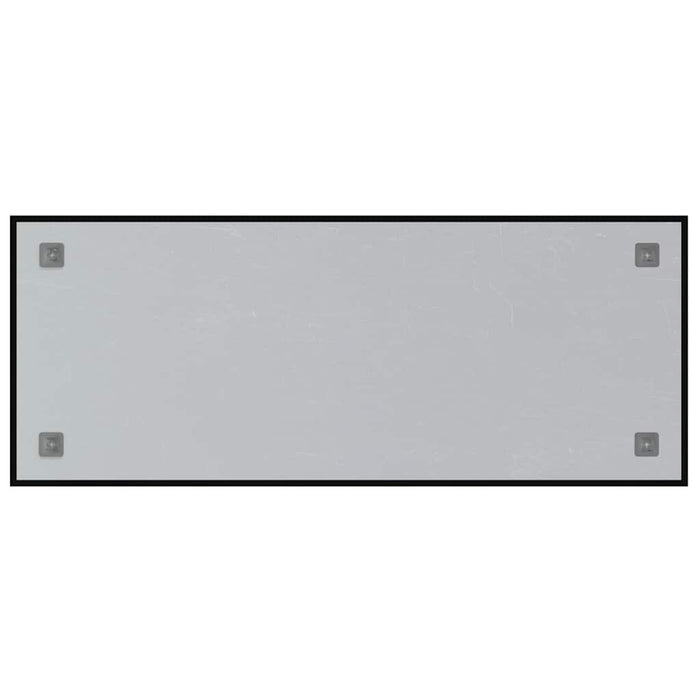 Lavagna Magnetica a Parete Nera 100x40 cm Vetro Temperato 4008610