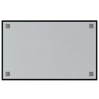 Lavagna Magnetica a Parete Nera 80x50 cm Vetro Temperato 4008614