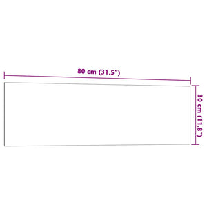 Lavagna Magnetica a Parete Bianca 80x30 cm Vetro Temperato 4008624