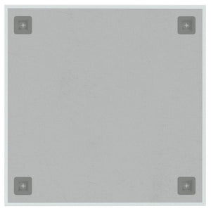 Lavagna Magnetica a Parete Bianca 40x40 cm Vetro Temperato