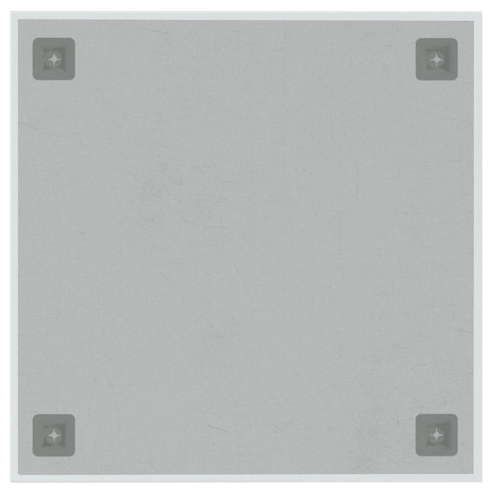 Lavagna Magnetica a Parete Bianca 40x40 cm Vetro Temperato