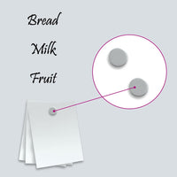 Lavagna Magnetica a Parete Bianca 40x40 cm Vetro Temperato