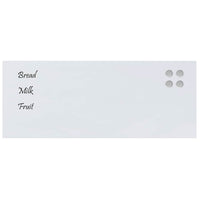 Lavagna Magnetica a Parete Bianca 100x40 cm Vetro Temperato 4008629