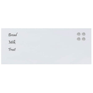 Lavagna Magnetica a Parete Bianca 100x40 cm Vetro Temperato 4008629
