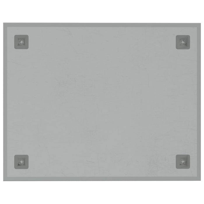 Lavagna Magnetica a Parete Bianca 50x40 cm Vetro Temperato 4008631