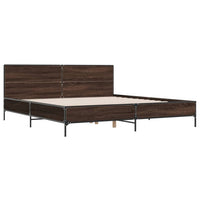 Giroletto Rovere Marrone 180x200cm in Legno Multistrato Metallo 3280016