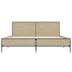 Giroletto Rovere Sonoma 135x190 cm in Legno Multistrato Metallo 3280028