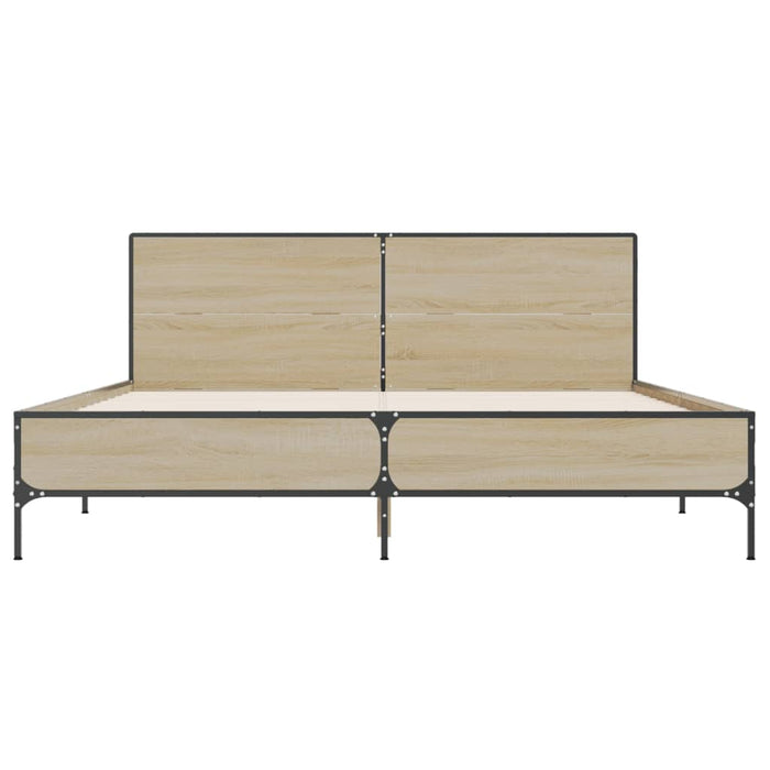 Giroletto Rovere Sonoma 140x190 cm in Legno Multistrato Metallo 3280033