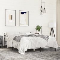 Giroletto-Struttura Letto Grigio Sonoma 120x190 cm in Legno Multistrato Metallo 256378